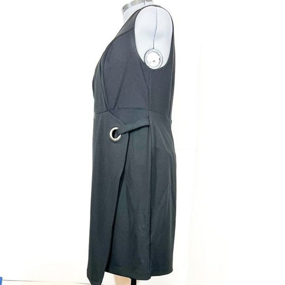 Rebel by Rebel Wilson NWOT Sz 1X Faux Wrap Surplice Neckline Lined  Dress - Picture 3 of 7